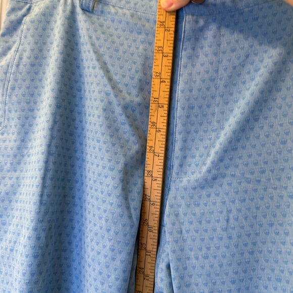 Peter Millar Shorts Mens 32 Blue Shackleford Performance Chino Skull Print - Picture 5 of 7